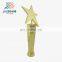 Custom design 24k gold plating star shape metal poker trophy