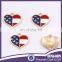 Wholesale Bulk Custom Metal Piercing American Flag Jewelry