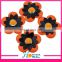 hdt332 wholesale plastic rivet leather flower studded for decoration