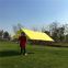 Camping Fly Tarp Yelllow Color 3X3M Silver Coated  Sun Shade Beach Shelter