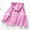 plain style pure color children 100% cotton hoodies