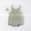 100% cotton knitted Autumn design fancy fashion Strap Baby Knitted romper