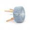 Customized modern style blue woolen yarn covered furniture type footstool  feet ottoman