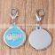 Extremely cute and beautiful zinc alloy round engraved fishbone pattern dog metal tags