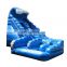 Tall Inflatable Blue Marble Curved Waterslide Backyard Kids Adult Inflatable Monster Wave Water Slide And Pool