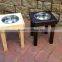 Custom color and logo wooden elevated dog food bowl, wood dog bowl stand                        
                                                Quality Choice