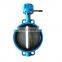 DN100 cast iron body Ductile disc plate  EPDM seat price list wafer butterfly valve with lever handle