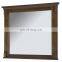 wall mounted walnut bathroom mirror