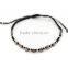 love wax string woven brass beads bracelet flower multilayer wrap bracelet