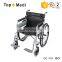 Silla de ruedas plegable ajustable manual ligera de pie para discapacitados