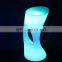 Rechargeable rgb colors glow bar furniture illuminated led fancy chairs for ktv nightclub