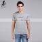 Custom pattern organic gray sports men tees
