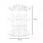 360 Rotation Makeup Organizer DIY Adjustable Make up Carousel Spinning Holder Ondisplay Rack Large Capacity Round Bathroom Storage Tower Cosmetics Caddy Shelf Box