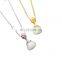 Custom Hetian Jade Necklace Women Mother'S Day Gift Drop Shape Chain Pendant Necklace 925 Silver