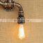 Hot Sell Water Pipe Design Wall Lamp E27 Two Heads Bulb Wall Light