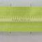 Crystal water color polyester open end zipper