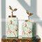 Best selling glazed flower and bird ceramic storage jar