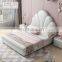 Shell shape design 1.5m single bed pink princess bed