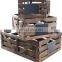 Vintage home garden stacking wooden rustic wood crate