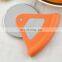 New Design Cheese Single Wheel Circle Triangle Rolling Wholesale Custom Plastic Pizza Cutter