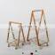 Nordic Shelf  Storage Trolley 3 Tier Kitchen Rolling wooded leg Utility Cart with wood Wheels