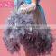 Luxury Feather Princess Flower Girls' Dresses for Beach Wedding Party Kids Gown