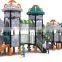 JINGQI Hot sale kids outdoor playground equipment with plastic slide children playground items for sale