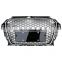 Hot sale RS3 silver car front grille for Audi A3 8V front bumper S3 facelift mesh grill 2013 2014 2015