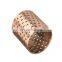 TEHCO Agriculture and Forest Excellent Physical Performance Wrapped Bronze Bushing Made of CuSn8P Copper Alloy DIN1494 Standard.