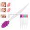 Silicone Lip Scrubber Blackhead Remover Facial Kit for Women Nose Cleansing Brush