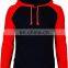 Hoodie for men black with gray sleeves fleece custom hoodie high quality pullover hoodie Top Ranked selling
