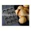 Muffin cup black baking cake mold carbon steel baking pan