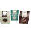 Factory Printing dry fruit nuts oatmeal 8 side gusset bag with handle customized packaging flat bottom bag with zipper