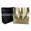 Black High Barrier Aluminum Foil Flat Bottom Standing Small Empty  Singles Coffee Bags With Valve 1lb (50 pcs,16 oz/1 lb)