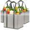 Foldable Extra Large Recycled Reusable Non Woven Shopping Box Tote Collapsible Grocery Bag