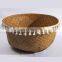 HBK brunet collapsible seagrass laundry Belly Basket with handmade handle and a variety of sizes