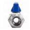Mini ball valve micro 304 316 stainless steel brass 1/2 pn25 inch floating refrigeration brass ball valve