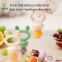 Baby food bite bag fruit and vegetable music tooth glue baby grinding stick eat fruit pacifier side food device
