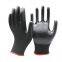 EN388 4122X 13G polyester liner lowes nitrile coated gloves