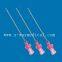 Medical puncture needle hub 20G 20Ga 18G 18Ga injection needle 38mm 70mm, Y port introducer needels for guidewire guide wire interntional surgery operation
