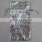 12*18cm fabric drawstring printed organdy gift bags in silver color/present pouches for packing party candy/festive gifts