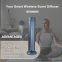 Premium Modern Design Aluminum Alloy Aroma Diffuser 150ml Bluetooth APP Remote Control Home Bedroom Decor Scent Machine