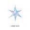 Rainbow Shiny Star Hanging Ornaments in 15cm-30cm Sizes for Party & Home Decorations