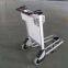 Carrito de acero para aeropuerto, carrito de equipaje de acero inoxidable para aeropuerto