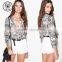 HAOHOO TROPICAL PRINT OVERSIZED SHIRT