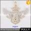 High quality 100% 925 sterling silver wing pendant necklace with zircon