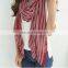 Wholesale New Style Lady Fashion Striped Voile Cotton Scarf                        
                                                Quality Choice