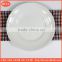 cheap porcelain plate for seasoning oil juice or soy sauce, small round ceramic dish dinner plate sets