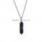 2016 Trendy Hot Style Rose Quartz Natural Stone Bullet Necklace SMJ0144