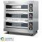 High Efficiency Stainless Steel Industrial Electric Cake Baking Oven Electric 3 Deck 3 Trays for Sale